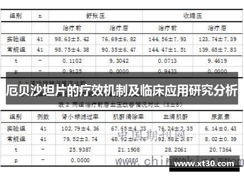 厄贝沙坦片的疗效机制及临床应用研究分析